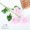 Simulação crisântemo de bola de três cabeças flor falsa hortênsia flor artificial crisântemo pingue-pongue decoração de casamento para casa buquê de hortênsia de simulação