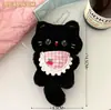 Babador de Desenho Gatinho Pingente Barulhento Pelúcia Gato Siamês Olhos Grandes Boneca Pingente Bolsa de Menina Chaveiro