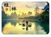 Paisaje del Río Li en Guilin, Montaña Nariz de Elefante, Torres Gemelas del Sol y la Luna, Campos de Arroz en Terraza de Longji, Imanes de Refrigerador de Vidrio, Decoración Cultural y Creativa de Souvenir Turístico