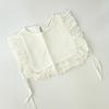 Servilleta de Babas para Bebé Nueva, Babero de Encaje con Volantes de Moda, Chaleco de Princesa, Blusa de Algodón con Encaje para Bebé de Moda