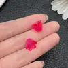 Carrillón de Viento de Acrílico Flor Color Perla Muguete Aproximadamente 11*9m Flor Tridimensional Estilo Antiguo Joyería DIY Pendientes Pasador Accesorios