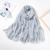 AliExpress comércio exterior de algodão e linho borla lenço lantejoulas outono e inverno hijab lenço malaio MSL108