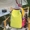 Mochila Esportiva de Montanhismo para Exterior, Mochila Esportiva Color-Blocking Patchwork Dopamina, Mini Mochila de Viagem Impermeável Feminina, Fashionável
