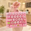 Diario Animal de Miniextracción de Estrés Creativo y Divertido Llavero con Teclado de 26 Teclas Potenciador del Ánimo Colgante Portátil para Mochila