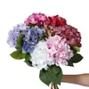 Flores Artificiales de Hortensia Simulada Set de Boda Decoración Ramo de Gama Alta Adornos Fábrica Venta al por Mayor Flores Simuladas