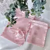 Bolsa con Cordón de Satén con Logo Personalizado Shenzhen Chuanghua Bolsa de Satén de Seda Bolsita Preferida para Regalo de Joyería Bolsa con Cordón