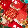 Colher Criativa para Misturar Café de Natal Garfo de Sobremesa e Frutas Garfo de Boneco Garfo de Aço Inoxidável Utensílios de Mesa Conjunto de Presente