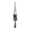 Cesta colgante tejida con cuerda de algodón estilo bohemio transfronteriza, bolsa de red, cesta colgante resistente para decoración floral