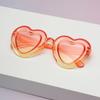 Gafas de sol con forma de corazón para niños 2026 Color caramelo Corazón de melocotón Gafas de sol para niños Gafas de bebé con globos Gafas de sol