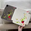 Estilo Coreano Trevo de Quatro Folhas Joaninha Compatível Apple iPad 11 Capa para Tablet Pro com Suporte para Caneta Air Bolinhas Mini Capa Protetora