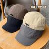 Gorra transpirable de secado rápido de verano para hombre, estilo japonés, estilo callejero, retro, de cinco piezas, gorra de béisbol de ala corta de moda para mujer.