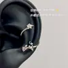 Anillo de Herradura con Forma de Gato S, Pendientes de Acero de Titanio con Forma de Estrella, Pendientes de Tachuela para Cartílago Auricular, Pendientes de Nicho para Mujer, Versátiles