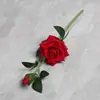Nuevo Terciopelo Sintético Rosa Rosa Hogar Boda Flor Sintética Flor Falsa Rosa Artificial Venta al por Mayor Transfronterizo