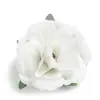 Cabezas de flores de rosa artificiales para decoración de pared de flores de fondo, accesorios de flores de seda para sombrero de paja, flores para el pelo DIY, accesorios para bodas, flores artificiales