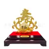 Longevidad y Longevidad Arena Terciopelo Dorado Artesanías Durazno de Longevidad Regalos de Cumpleaños para Abuelos y Personas Mayores Regalos de Cumpleaños