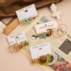 Conjunto de brincos de pérola borboleta transfronteiriços combinação brincos geométricos de metal exagerados europeus e americanos brincos de personalidade da moda para mulheres