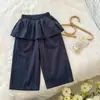 ¡Original! Conjunto de Camiseta a Rayas Dulce Falso Dos Piezas y Pantalones con Volantes para Bebé Niña Verano 2026 Elegante Chic Trendy T