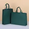 Bolsa de Mão Não Tecida Personalizada Colorida Bolsa de Compras Bolsa de Mão Ecológica Bolsa Estéreo Publicitária Logo Personalizado