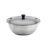 Juego de Vajilla Comercial de Acero Inoxidable para Exportación con Tapa Tazón de Sopa Plato Redondo Ensalada Tazón para Fideos Instantáneos Recipiente Tazón de Lavado de Manos de Alto Valor