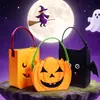 Bolsa tote decorativa de Halloween transfronteiriça, bolsa de armazenamento de feltro para doces infantis, bolsa pequena de transporte, bolsa de presente de feltro de abóbora, feita sob medida