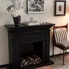 Chimenea de Llama Simulada Gabinete Decorativo Sala de Estar Estante de Almacenamiento para el Hogar Núcleo de Chimenea Electrónica Atomizada Gabinete de Entrada Retro Francés