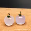Ágata Vermelha Maçã Pingente Pequeno DIY Colar Pulseira Acessórios Pingente Pequeno Pulseira com Pingentes Acessórios Joias Pequeno Pingente