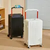 Mala de Rodinha Larga de Grande Capacidade para Estudantes, Mala de Senha Superdimensionada para Homens, Mala de Bordo Durável, Mala de Couro Onde se Pode Sentar