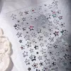 Nuevas Pegatinas para Uñas 3D de Dibujos Animados Láser Coloridas con Forma de Corazón, Decoraciones para Uñas Autoadhesivas Impermeables de Larga Duración