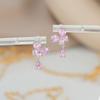 Brincos Elegantes da Moda Estilo Coreano Femininos Agulha de Prata S925 Design de Nicho Senso Zircônia Gota de Água Brincos Distintivos Versáteis