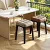 Bancos Empilháveis para Mesa de Jantar para Uso Doméstico, Bancos Quadrados para Sala de Jantar e Sala de Estar, Bancos de Lazer com Assento Macio, Bancos Simples para Maquiagem, Cadeiras de Jantar