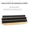 50cm de comprimento 3 fileiras de Escova dura chanfrada limpeza industrial à prova d'água escova grande alongada aumentar varrer tinta poeira