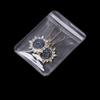 Joyero antioxidante, aretes, collares, joyero de mano, portátil, bolsa de almacenamiento para aretes y anillos, artefacto transparente