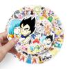 50 pegatinas de decoración de graffiti de personalidad de anime Dragon Ball de dibujos animados para laptop, maletero de coche