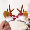 Tocado navideño diadema de astas accesorios para el cabello navideños horquilla femenina tocado navideño diadema navideña suministro de puesto venta al por mayor