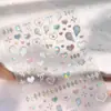 Pegatinas para Uñas Tensor Magic Girl Láser Corazón de Amor M1410 Serie Dulce Fresca Hermosa Chica Estrella Luna Corazón de Amor