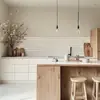 Exportación de Chapa de Madera Australiana Gabinetes Integrados Pintados Comercio Exterior Gabinetes de Cocina de PVC Personalizados para Toda la Casa Fábrica de Foshan