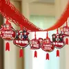Colgantes Decorativos para el Festival de Mediados de Otoño para el Hogar Interior Arreglo de Escena del Día Nacional Colgantes de Tarjetas Adornos Colgantes para Centros Comerciales Guirnaldas