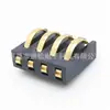 Conector de batería de parche horizontal de 4p espaciado 2.5 Altura 4.6 con soporte de batería de resorte de parche de columna BC-1-430