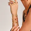 Conjunto de Joias Esmaltadas Sonhadoras com Sino Pequeno e Coração Multi-Acessórios Design Banhado a Ouro 18K Joias de Nicho Atacado