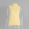 Conjunto de Suéter de Malha Transfronteiriço Estilo Europeu e Americano Outono Inicial 2025 Camisa Básica de Gola Alta sem Mangas + Conjunto de Suéter Cardigan para Mulheres