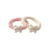 Lindo Gatito Banda de Goma Cuerda para el Cabello Estilo Japonés y Coreano Todo Fósforo Alta Elasticidad Cuerda para la Cabeza Niña Cola de Caballo Banda para el Cabello Accesorios para el Cabello