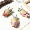 Flor de Tulipán simulada de 7 cm con Borde Quemado para Pasador de Pelo, Tocado, Ropa, Ramo de Boda, Decoración de Pared de Flores para Bodas