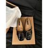 Zapatos de Salón Negros Cuadrados de Diseño Estilo Francés para Mujer, Nuevos 2026 Estilo Retro de Primavera y Otoño para Salir y para el Trabajo