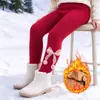 Meia-calça Grossa Forrada com Lã Infantil Outono e Inverno Meias de Dança para Bebê Menina Roupas Externas Quentes para Bebê Leggings de Furo Grande