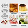 Molde de acero inoxidable para tartas, taza redonda para pudín, gelatina, galleta, tarta de huevo, herramientas para hornear, venta al por mayor de fábrica