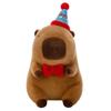 Kapibala boneca de pelúcia grande chapéu de aniversário capivara boneca mochila kapibala bar pano boneca presente de aniversário