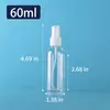 Frasco Spray de Plástico PET Transparente com Borrifador Fino para Venda no Atacado de Fábrica