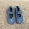 Zapatos peludos que aumentan la altura 3 cm para mujer, Calzado de exterior, Correas de velcro, Zapatos Mary Jane, Zapatos tipo mocasín cálidos con forro de felpa para otoño e invierno
