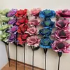 Venda Direta de Fábrica Estilo Europeu Peônia Única Brilhante Floral de Chão para Hall de Hotel Decoração de Interior Residencial