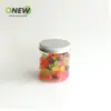 Frasco sellado para comida de mascotas de 400 ml, calibre 75, botella de plástico transparente, frasco de plástico para té perfumado, dulces, galletas